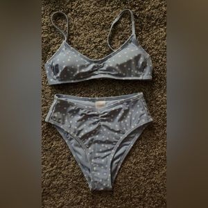 High wasted target swimming suit